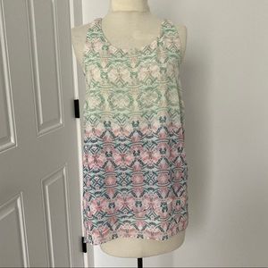 CAbi Style #250 Heart of CAbi Mosaic Print Blouse Lined DONATING SOON